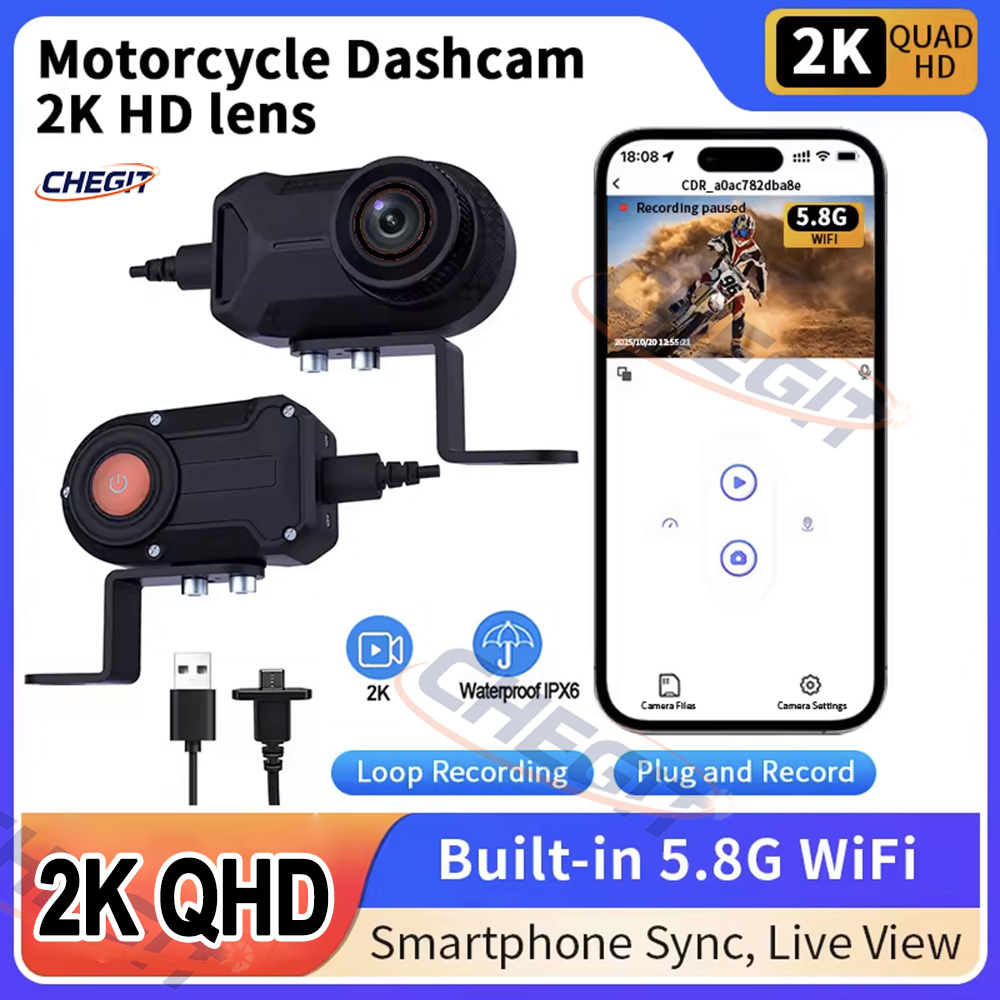 Mountain Biking Images - كاميرا دراجة نارية DVR بدقة 2K