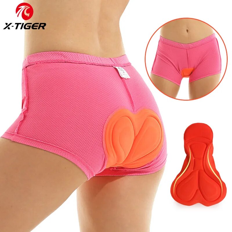 Mountain Biking Shorts Women - ملابس داخلية لركوب الدراجات X-TIGER للنساء