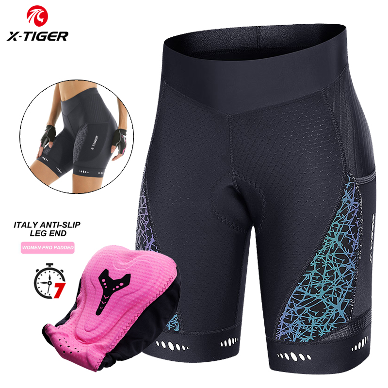 شورتات X-TIGER للدراجات الهوائ - مراجعة Mountain Biking Shorts Women وسعره
